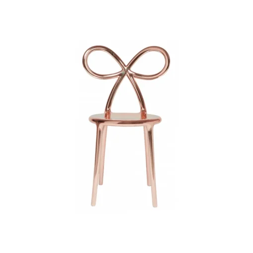 Qeeboo - Ribbon Chair Metal Finish - Rose Gold - Chair by Nika Zupanc - Furnishing - Home - Avvenice