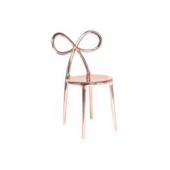 Qeeboo - Ribbon Chair Metal Finish - Rose Gold - Chair by Nika Zupanc - Furnishing - Home - Avvenice