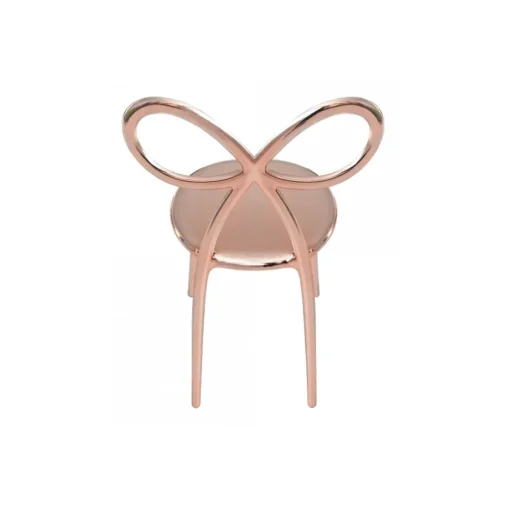 Qeeboo - Ribbon Chair Metal Finish - Rose Gold - Chair by Nika Zupanc - Furnishing - Home - Avvenice
