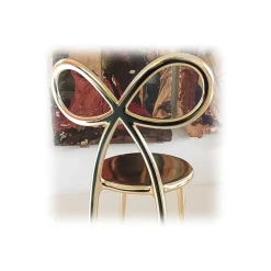 Qeeboo - Ribbon Chair Metal Finish - Rose Gold - Chair by Nika Zupanc - Furnishing - Home - Avvenice