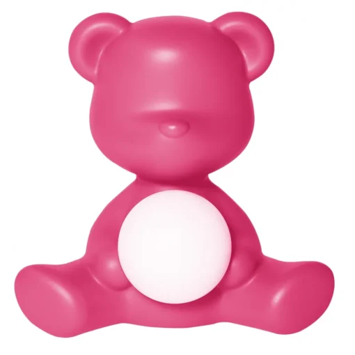 Qeeboo - Teddy Girl Rechargeable Lamp - Fuxia - Table Standing Lamp by Stefano Giovannoni - Lighting - Home - Avvenice