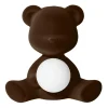 Qeeboo - Teddy Girl Rechargeable Lamp Velvet Finish - Dark Brown - Standing Lamp by Stefano Giovannoni - Lighting - Home - Avvenice^ Lighting & Lamps