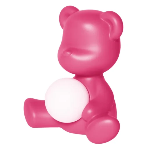 Qeeboo - Teddy Girl Rechargeable Lamp - Fuxia - Table Standing Lamp by Stefano Giovannoni - Lighting - Home - Avvenice