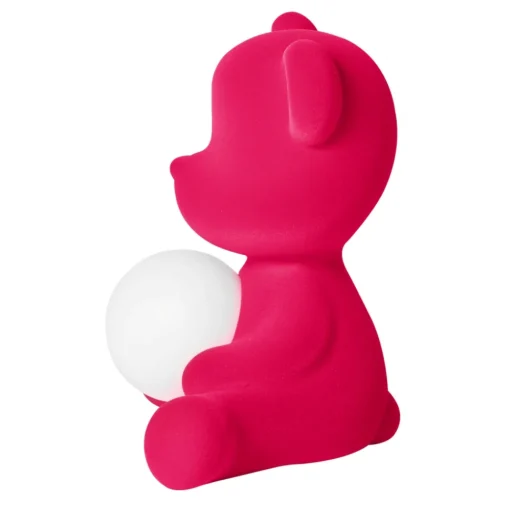 Qeeboo - Teddy Girl Rechargeable Lamp Velvet Finish - Fuxia - Standing Lamp by Stefano Giovannoni - Lighting - Home - Avvenice