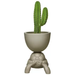 Qeeboo - Turtle Carry - Dove Grey - Planter and Champagne Cooler by Marcantonio - Furnishing - Home - Avvenice