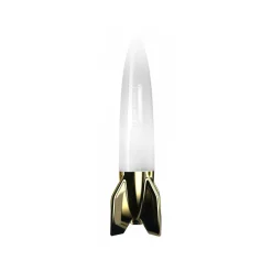Qeeboo - V-2 Schneider Lamp Metal Finish - Gold White - Lamp by Studio Job - Lighting - Home - Avvenice^ Lighting & Lamps