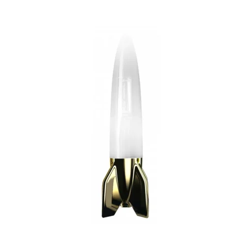 Qeeboo - V-2 Schneider Lamp Metal Finish - Gold White - Lamp by Studio Job - Lighting - Home - Avvenice^ Lighting & Lamps