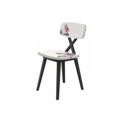 Qeeboo - X Chair with Flower Cushion Set of 2 Pieces - Flower - Chair by Nika Zupanc - Furnishing - Home - Avvenice^ Furnishings