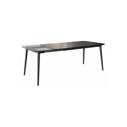 Qeeboo - X Table Extendible - Black - Table by Nika Zupanc - Furnishing - Home - Avvenice