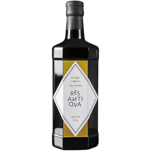 Res Antiqva - Bottle in Wooden Box - Organic Italian Extra Virgin Olive Oil - 500 ml - Avvenice