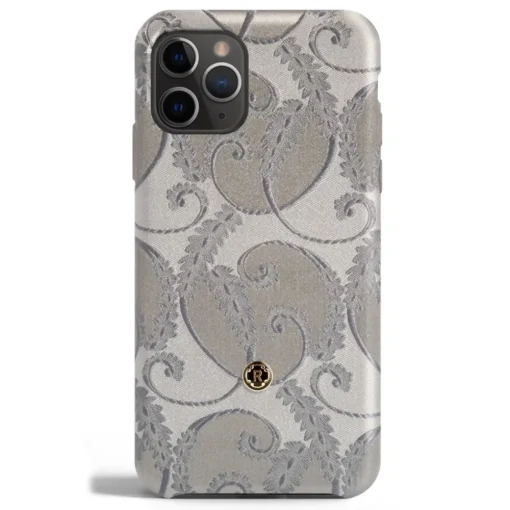 Revested Milano - Silver of Florence - iPhone 11 Pro Case - Apple - Artisan Silk Cover - Avvenice^ Case