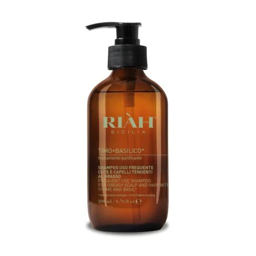 Ri\u00e0h Sicilia Riàh Sicilia - Frequent Use Shampoo - Thyme + Basil from Organic Farming - Made in Sicily Italy - Avvenice