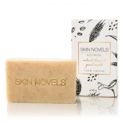 Skin Novels - Nourish - Natural Soap with Goat Milk and Bran - 100 % Natural Handmade Soap - Avvenice^ Natural Cosmetics