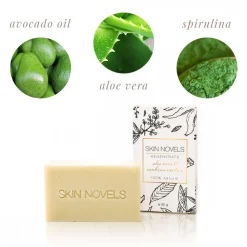 Skin Novels - Regenerate - Natural Soap with Aloe Vera & Spirulina - 100 % Natural Handmade Soap - Avvenice^ Natural Cosmetics