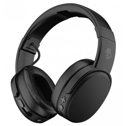 Skullcandy - Crusher - Black - Bluetooth Wireless Over-Ear Headphones with Microphone - Noise Isolating Memory Foam - Avvenice^ Audio