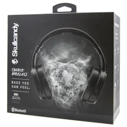 Skullcandy - Crusher - Black - Bluetooth Wireless Over-Ear Headphones with Microphone - Noise Isolating Memory Foam - Avvenice^ Audio