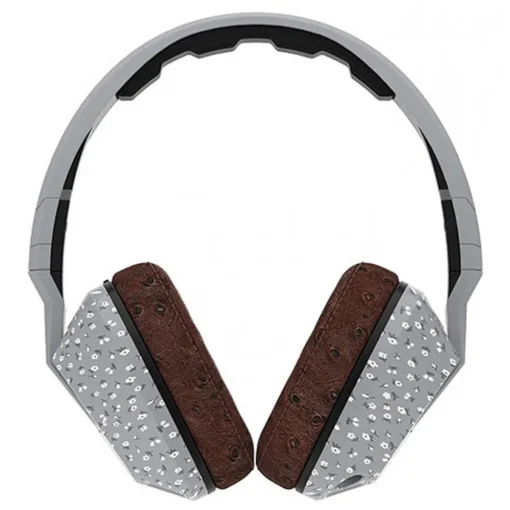 Skullcandy - Crusher - Floral / Grey - Over-Ear Headphones with Microphone and Noise Isolating - Avvenice