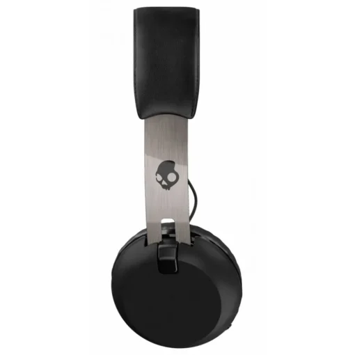 Skullcandy - Grind - Black / Chrome - Bluetooth Wireless On-Ear Headphones with Microphone, Supreme Sound and Powerful Bass - Avvenice^ Audio