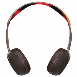 Skullcandy - Grind - Gray / Plaid - Bluetooth Wireless On-Ear Headphones with Microphone, Supreme Sound and Powerful Bass - Avvenice