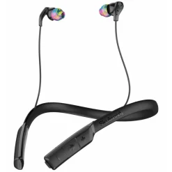 Skullcandy - Method BT Sport - Black / Gray - Bluetooth Wireless Sweat-Resistant Sport Earbuds with Microphone - Neck Collar - Avvenice^ Audio