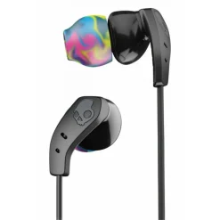 Skullcandy - Method BT Sport - Black / Gray - Bluetooth Wireless Sweat-Resistant Sport Earbuds with Microphone - Neck Collar - Avvenice^ Audio