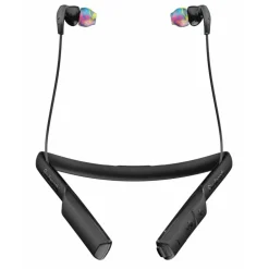 Skullcandy - Method BT Sport - Black / Gray - Bluetooth Wireless Sweat-Resistant Sport Earbuds with Microphone - Neck Collar - Avvenice^ Audio