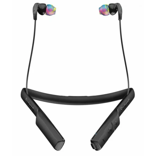 Skullcandy - Method BT Sport - Black / Gray - Bluetooth Wireless Sweat-Resistant Sport Earbuds with Microphone - Neck Collar - Avvenice^ Audio