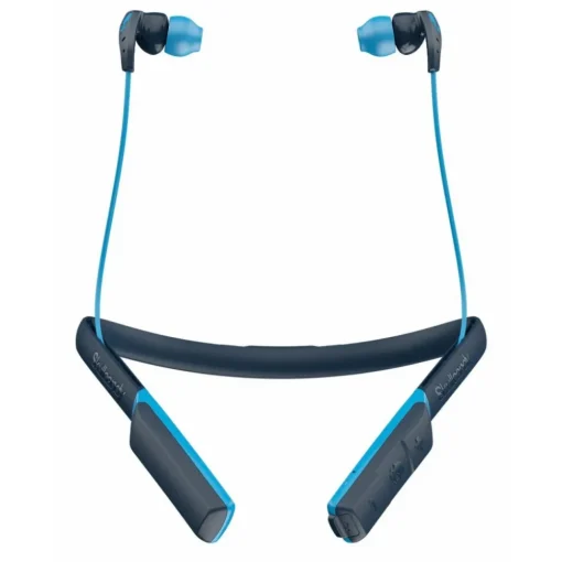 Skullcandy - Method BT Sport - Navy / Blue - Bluetooth Wireless Sweat-Resistant Sport Earbuds with Microphone - Neck Collar - Avvenice^ Audio