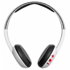 Skullcandy - Uproar - White / Gray - Bluetooth Wireless On-Ear Headphones with Microphone, Supreme Sound and Powerful Bass - Avvenice^ Audio
