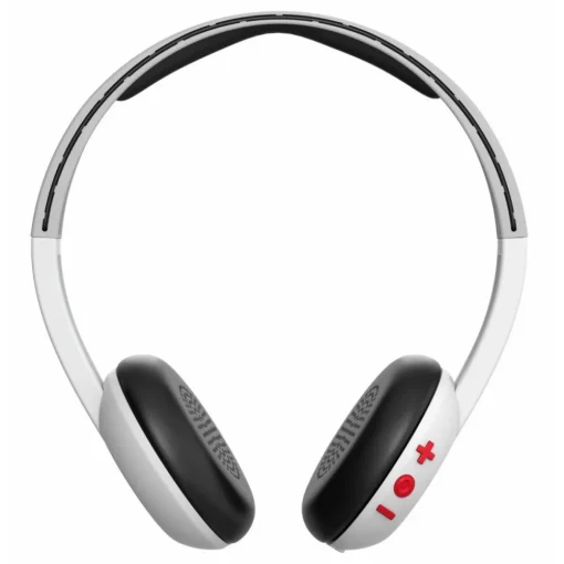 Skullcandy - Uproar - White / Gray - Bluetooth Wireless On-Ear Headphones with Microphone, Supreme Sound and Powerful Bass - Avvenice^ Audio