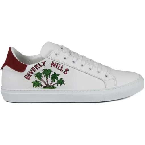 Snob Sneakers - Beverly Hills, what else? by Yo-Yo - White Leather - Handmade in Italy - Luxury Exclusive Collection - Avvenice^ Shoes