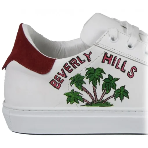 Snob Sneakers - Beverly Hills, what else? by Yo-Yo - White Leather - Handmade in Italy - Luxury Exclusive Collection - Avvenice^ Shoes