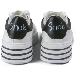 Snob Sneakers - Classy Yet Trendy By Veronica Moon - Sneakers - White Leather - Handmade in Italy - Luxury Exclusive Collection - Avvenice