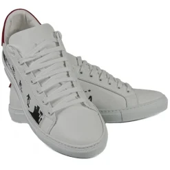 Snob Sneakers - I Love L.A. By Yo-Yo - Sneakers - White Leather - Handmade in Italy - Luxury Exclusive Collection - Avvenice^ Shoes