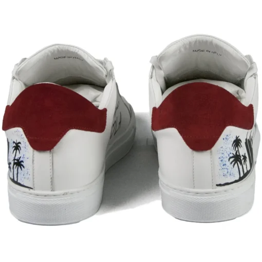 Snob Sneakers - I Love L.A. By Yo-Yo - Sneakers - White Leather - Handmade in Italy - Luxury Exclusive Collection - Avvenice^ Shoes