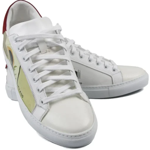 Snob Sneakers - Mama Africa By Veronica Moon - Sneakers - White Leather - Handmade in Italy - Luxury Exclusive Collection - Avvenice^ Shoes