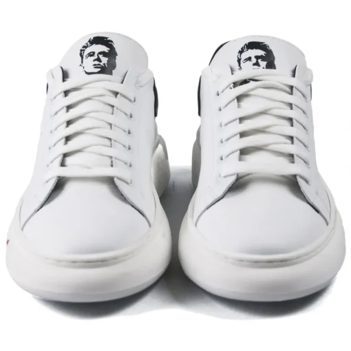 Snob Sneakers - Rebel Without A Cause By Veronica Moon - White Leather - Handmade in Italy - Luxury Exclusive Collection - Avvenice