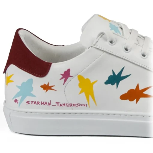 Snob Sneakers - Starman By Alessandro Tambresoni - Sneakers - White Leather - Handmade in Italy - Luxury Exclusive Collection - Avvenice^ Shoes