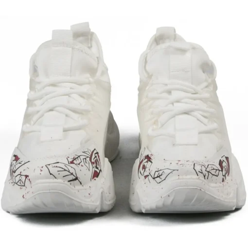 Snob Sneakers - Tribal Dance By Veronica Moon - Sneakers - White Leather - Handmade in Italy - Luxury Exclusive Collection - Avvenice