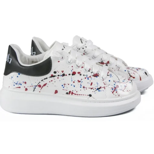 Snob Sneakers - True Colors By Veronica Moon - Sneakers - White Leather - Handmade in Italy - Luxury Exclusive Collection - Avvenice^ Shoes