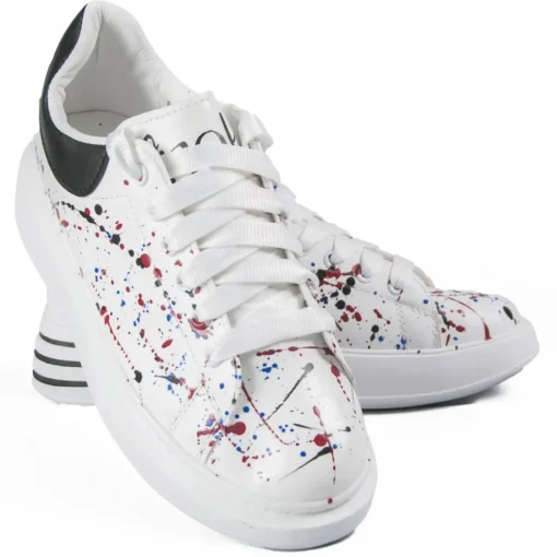 Snob Sneakers - True Colors By Veronica Moon - Sneakers - White Leather - Handmade in Italy - Luxury Exclusive Collection - Avvenice^ Shoes