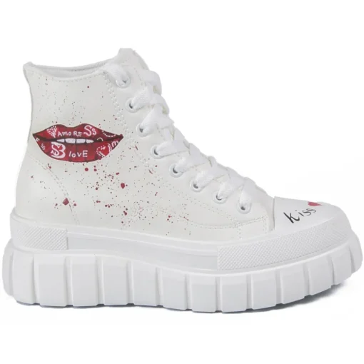 Snob Sneakers - Your Kiss Is On My List By Veronica Moon- Handmade in Italy - Luxury Exclusive Collection - Avvenice^ Shoes