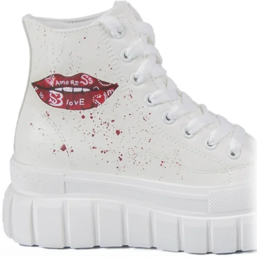 Snob Sneakers - Your Kiss Is On My List By Veronica Moon- Handmade in Italy - Luxury Exclusive Collection - Avvenice^ Shoes