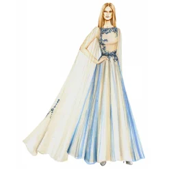 Sofia Provera - Azzurra - Dress - Luxury Exclusive Collection - Haute Couture Made in Italy - Luxury High Quality Dress - Avvenice^ Dresses