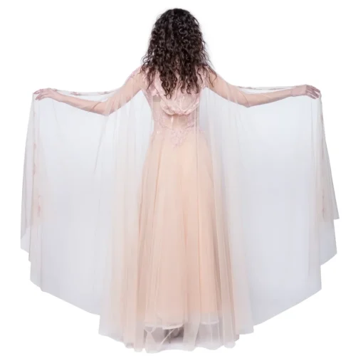 Sofia Provera - Domino Cape - Dress - Luxury Exclusive Collection - Haute Couture Made in Italy - Luxury High Quality Dress - Avvenice