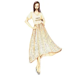 Sofia Provera - Perla Skirt - Dress - Luxury Exclusive Collection - Haute Couture Made in Italy - Luxury High Quality Dress - Avvenice^ Skirts | Dresses