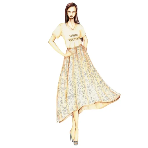 Sofia Provera - Perla Skirt - Dress - Luxury Exclusive Collection - Haute Couture Made in Italy - Luxury High Quality Dress - Avvenice^ Skirts | Dresses