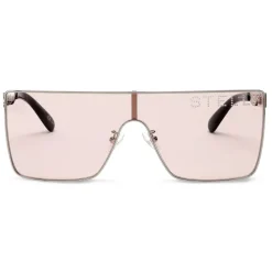Stella McCartney - Square Silver Sunglasses - Silver Pink - Sunglasses - Eyewear - Avvenice^ Sunglasses & Eyewear