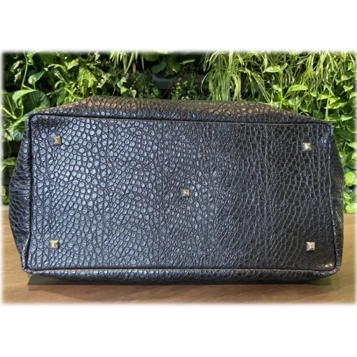 Su\u00e8i Suèi - Bag of Calf Leather - Black - Handmade in Italy - Luxury Exclusive Collection - Avvenice