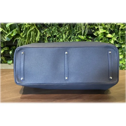 Su\u00e8i Suèi - Bag of Calf Leather - Blue Navy - Handmade in Italy - Luxury Exclusive Collection - Avvenice